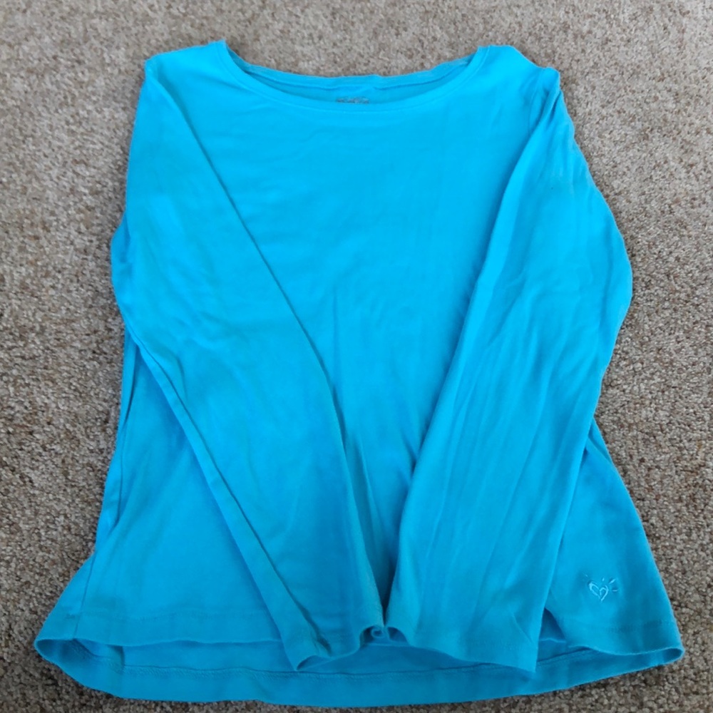 Justice blue long sleeve shirt